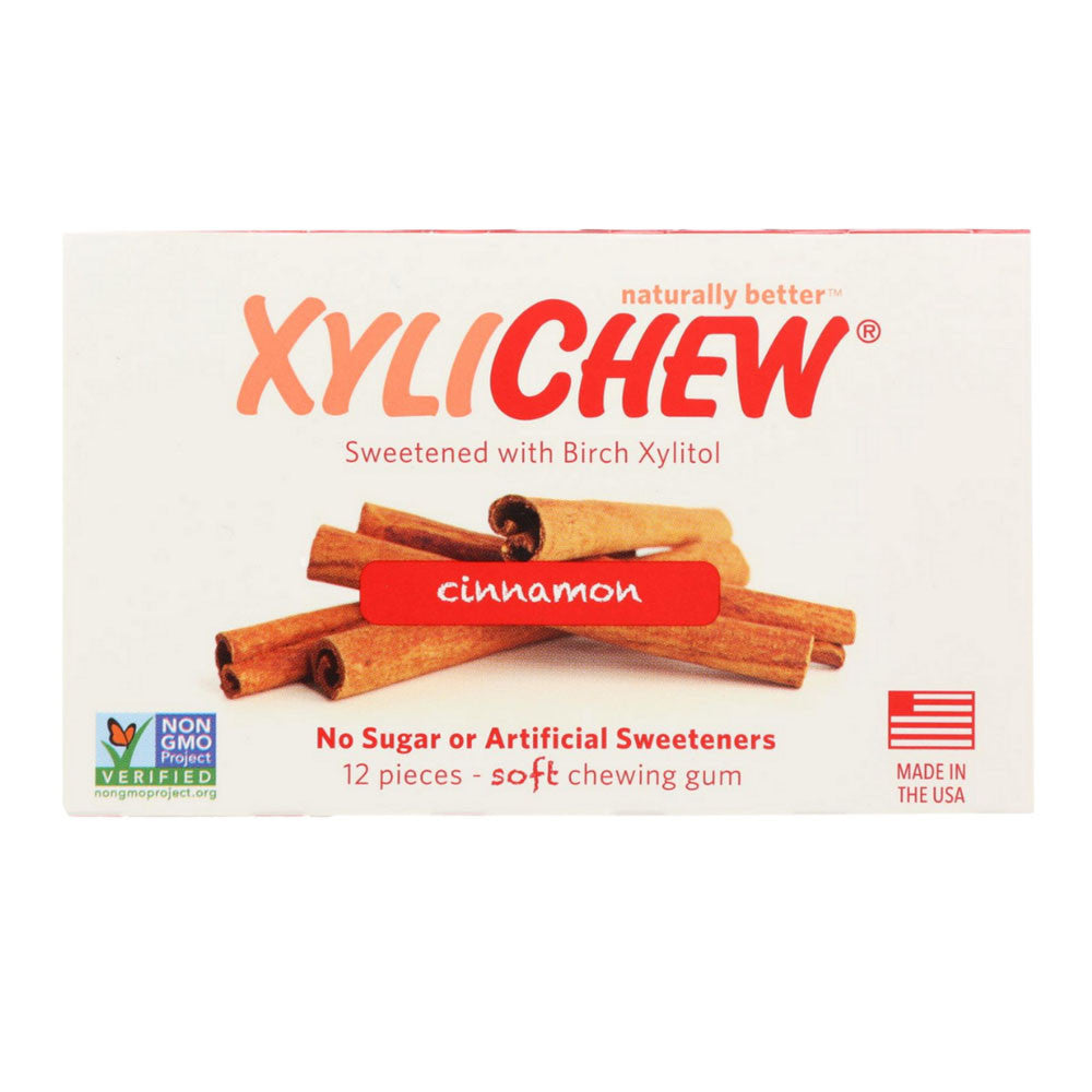 XyliChew Cinnamon Gum Box Of 24, 12 Ea